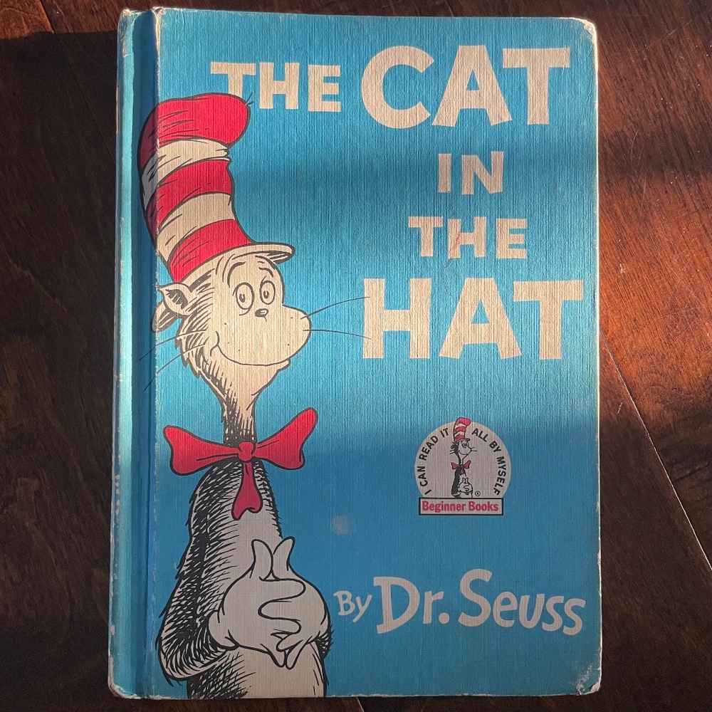 Vintage 1957 hardcover Cat in the Hat book